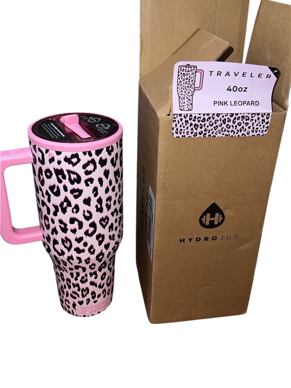 NWT! HydroJug x PINK - limited edition - Leopard - 40oz
